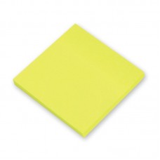 Бумага для заметок, с липким слоем, желтая, 76х76мм., 100л